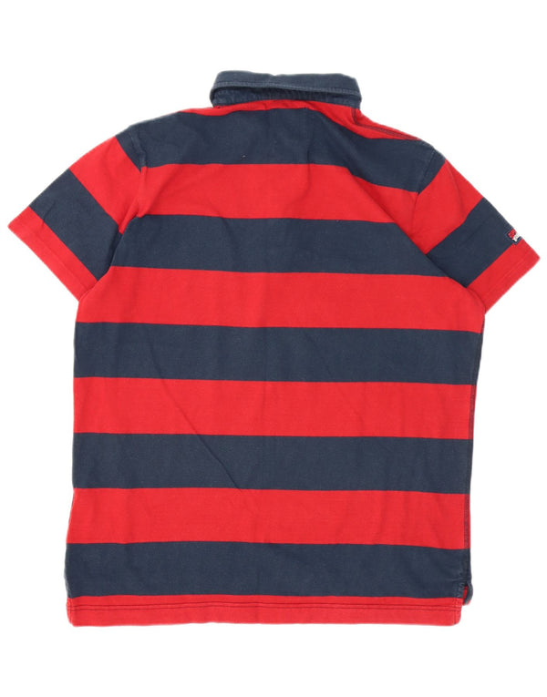 Superdry Polo Homme 2XL Rouge Rayé Coton