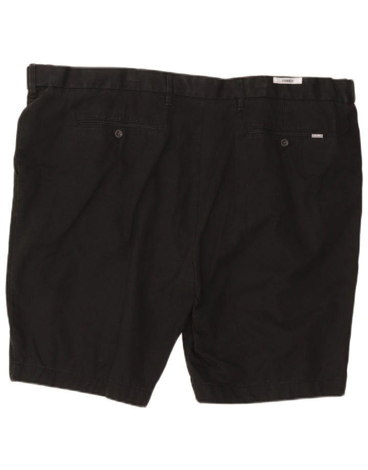 Marks & Spencer Short chino coupe classique pour homme W48 4XL en coton noir