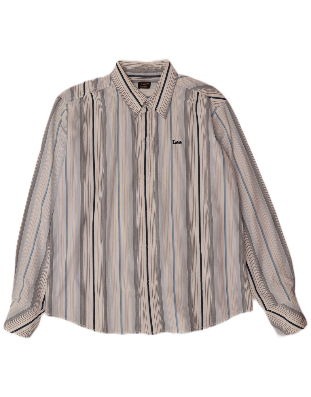 LEE Chemise Homme Coton Rayé Bleu Moyen
