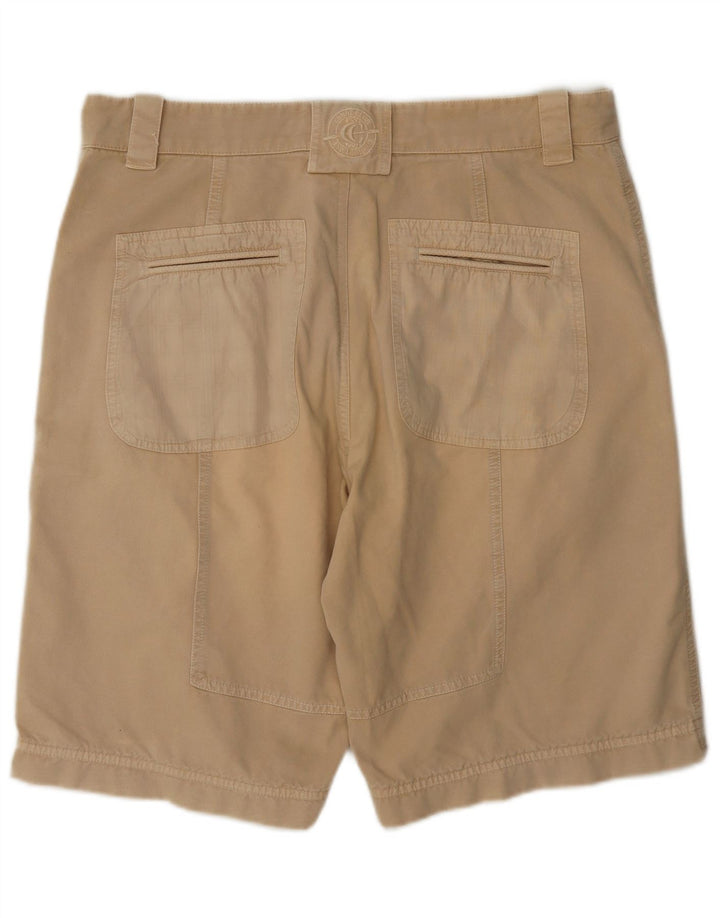 vintage Mens Graphic Chino Shorts W36 Grand Beige