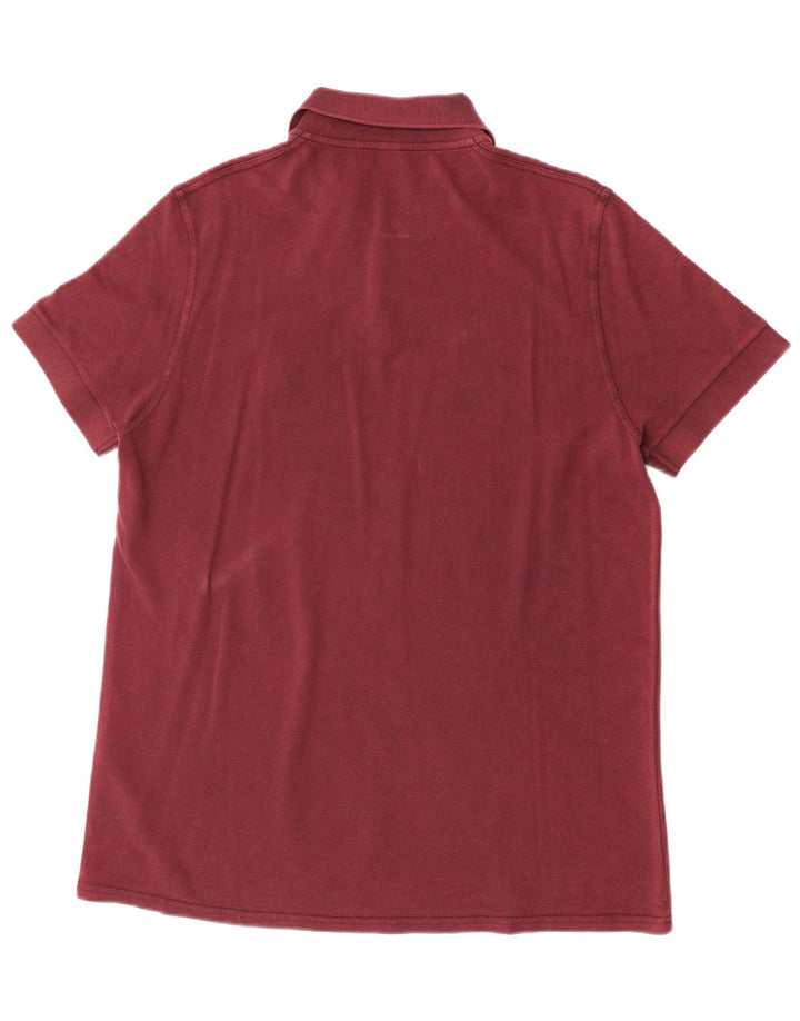 Saint Laurent Polo Homme Large Coton Bordeaux