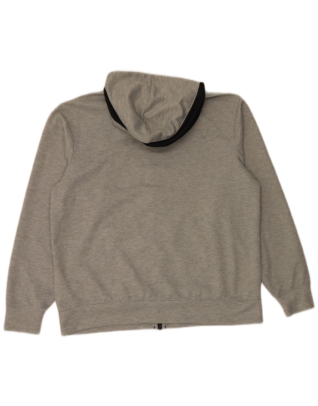 Nike Homme Dri Fit Zip Sweat à capuche Grand Gris Moucheté Polyester