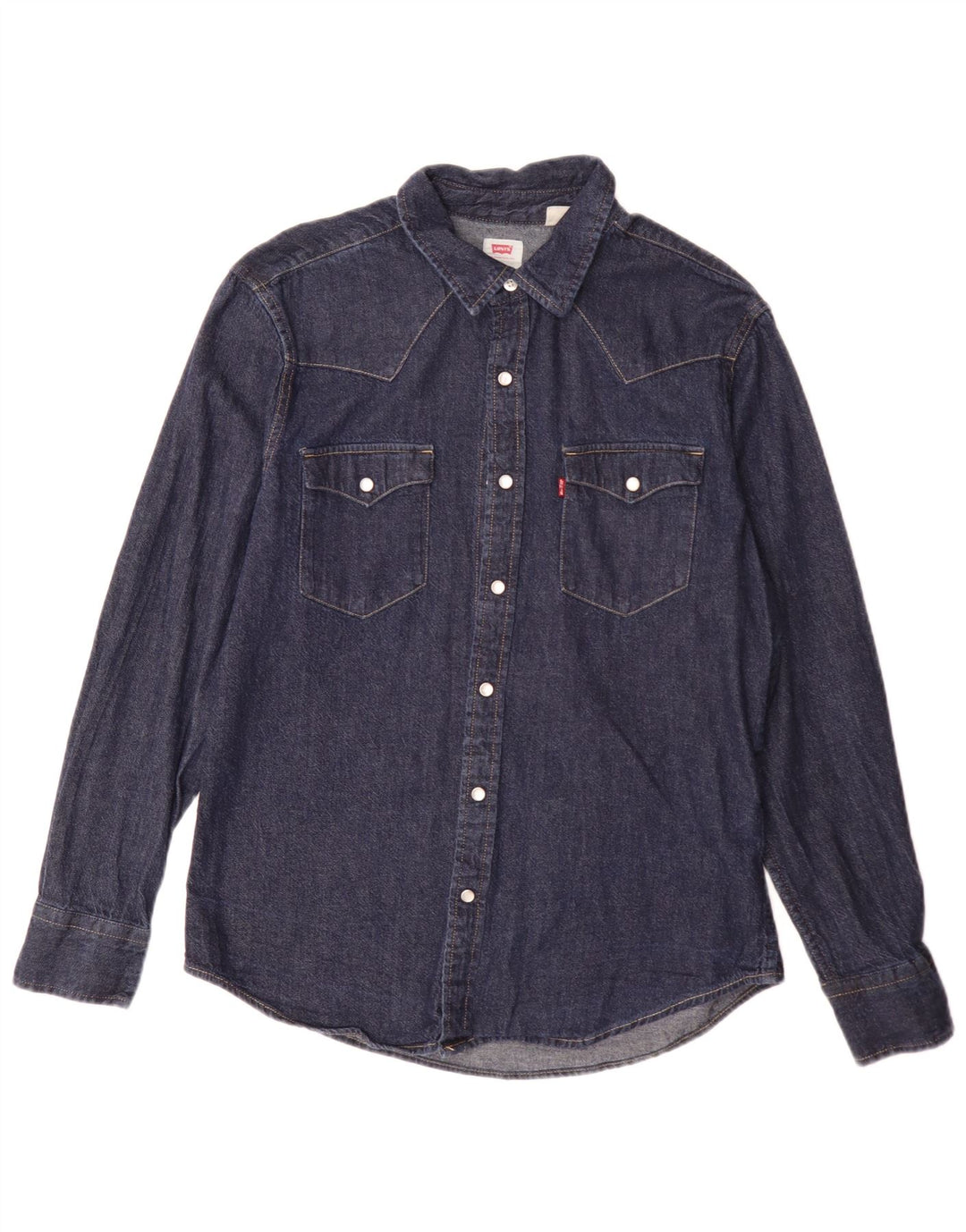Levi's Chemise en Jean Coupe Standard Homme Bleu Moyen Classique