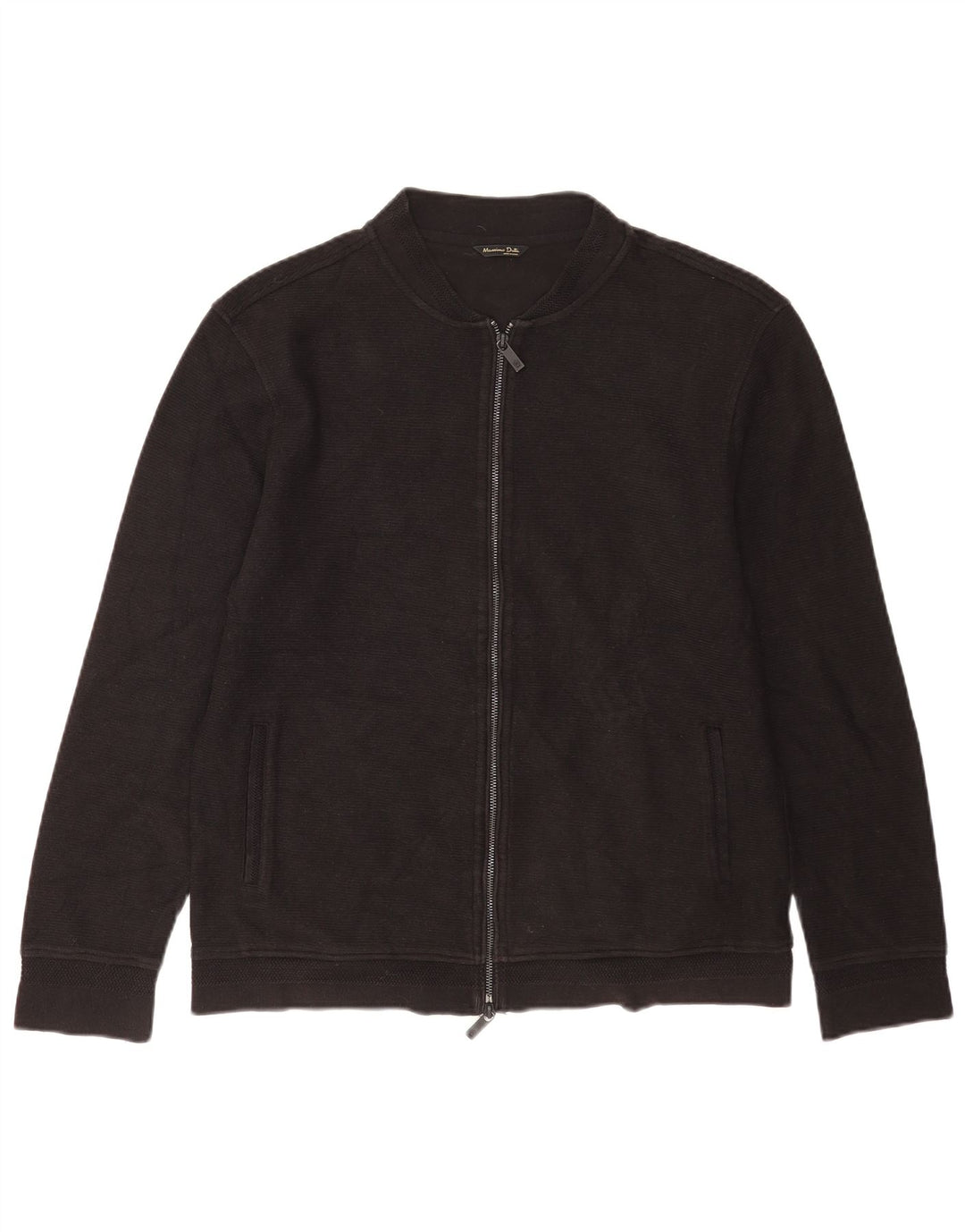 Massimo Dutti Cardigan Homme Pull Large Noir Coton