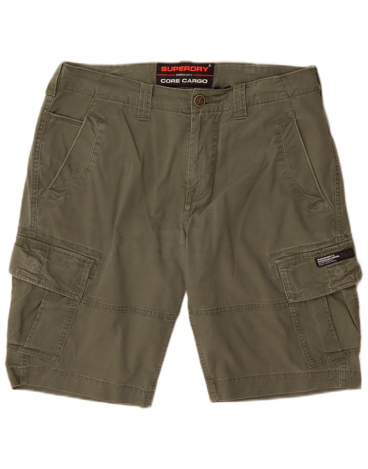 Superdry Short Cargo W32 Homme Kaki Moyen Coton