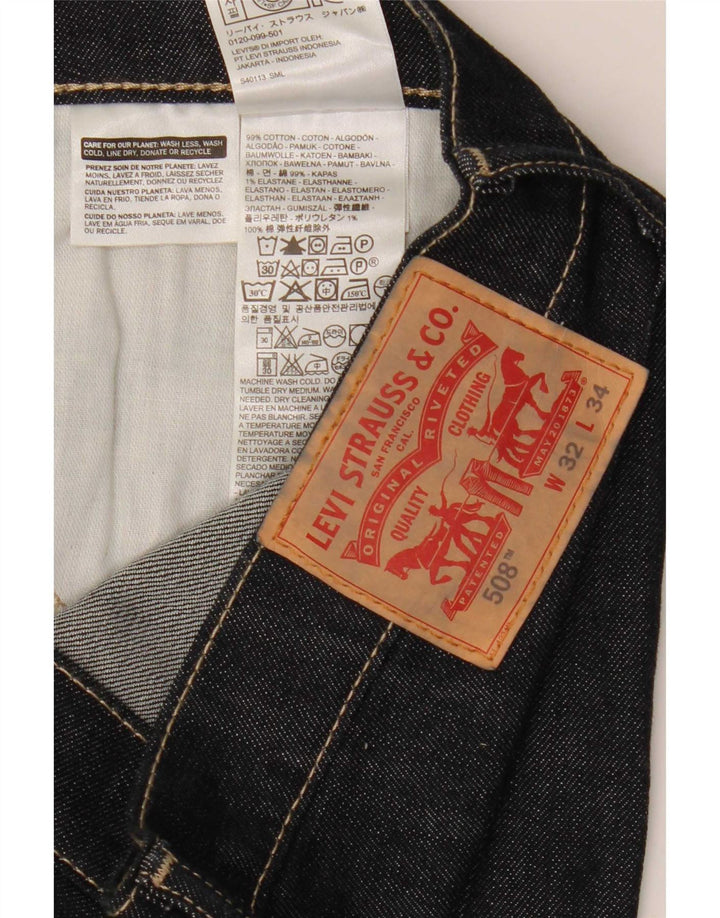 Levi's Jean Slim 508 Homme W32 L34 Bleu Marine Coton
