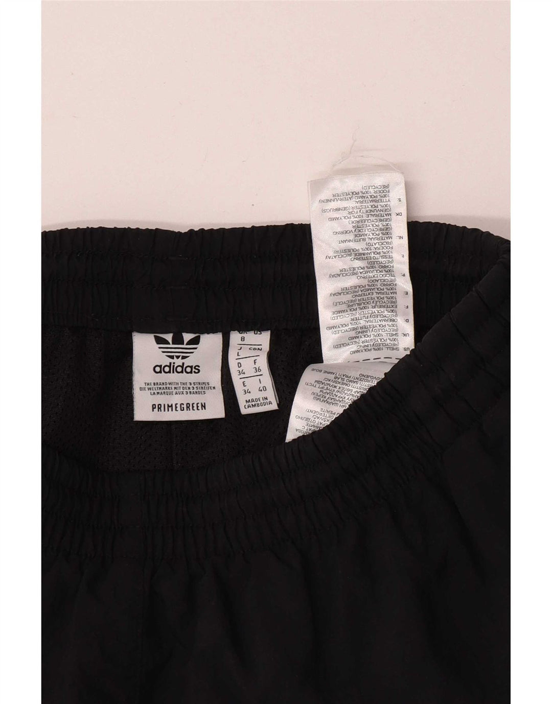 Adidas Short de sport pour femme UK 8 Petit Noir Polyester