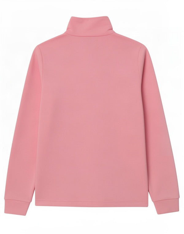 Brugi Pull polaire à col zippé pour femme UK 14 Rose moyen