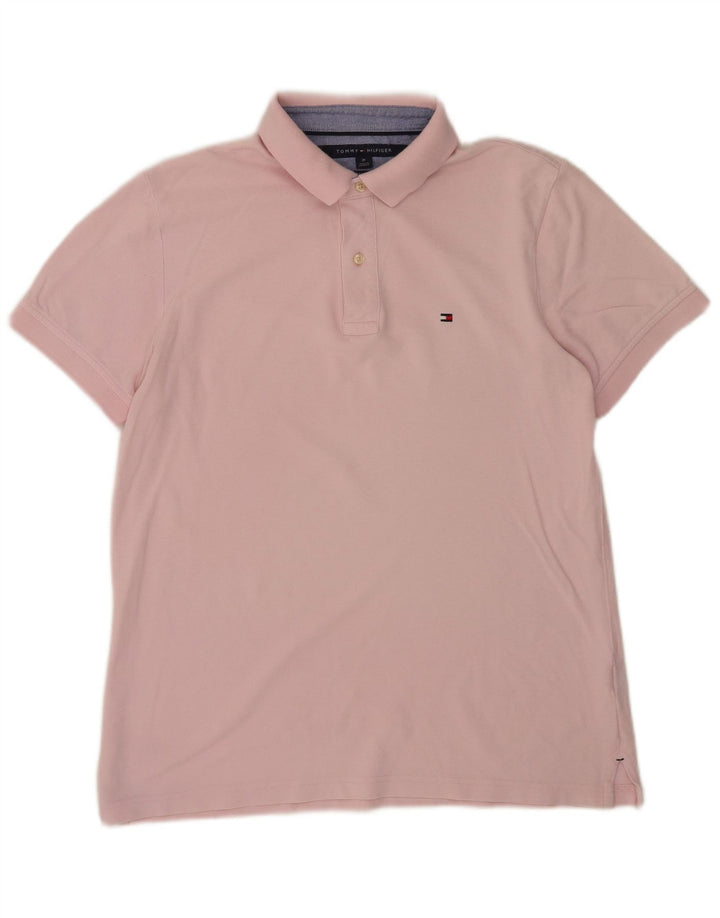 Tommy Hilfiger Polo Custom Fit Homme Rose Moyen