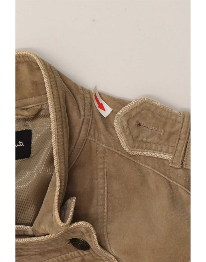 Massimo Dutti Veste blazer militaire double boutonnage pour femme UK 18 XL Beige