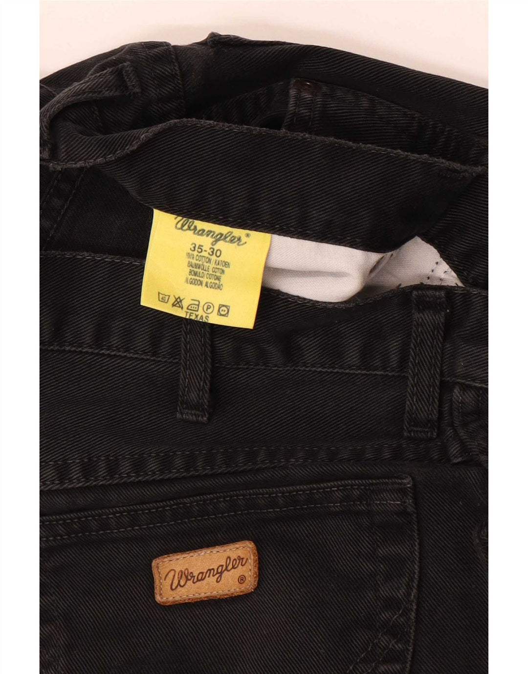 Wrangler Jean Droit Texas Homme W35 L30 Noir Coton