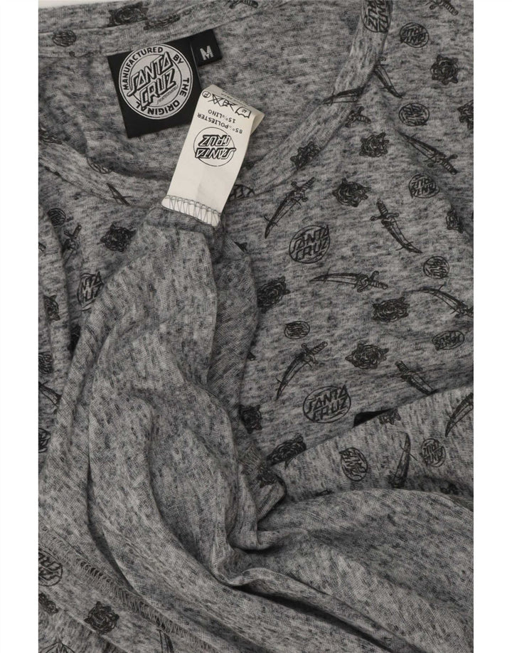 Santa Cruz T-Shirt Graphique Homme Gris Moyen Polyester