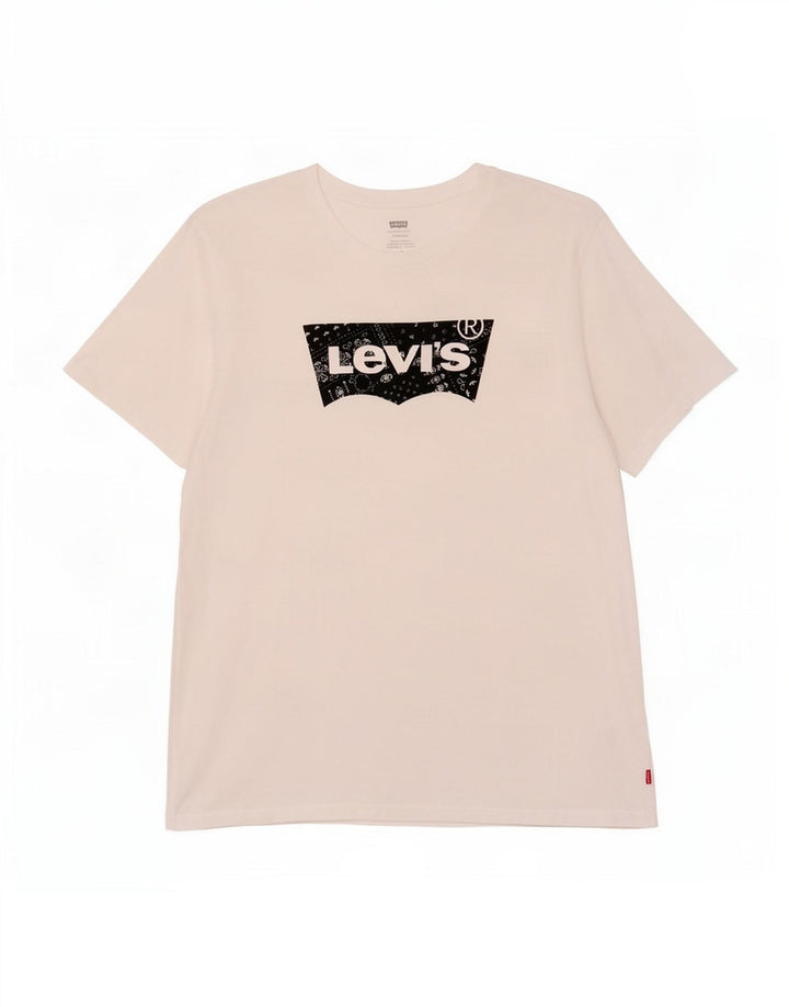 Levi's T-Shirt Standard Graphic Homme Blanc Large Coton