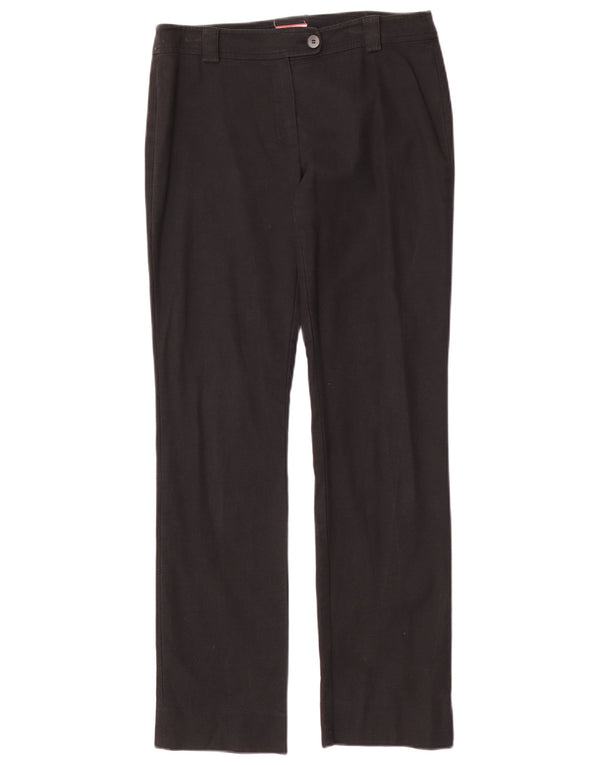 Max & Co. Pantalon de costume droit pour femme UK 8 Small W28 L31 Coton noir