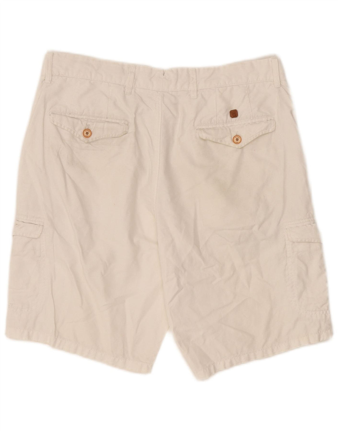 Massimo Dutti Short cargo pour homme EU 42 Large W32 Blanc