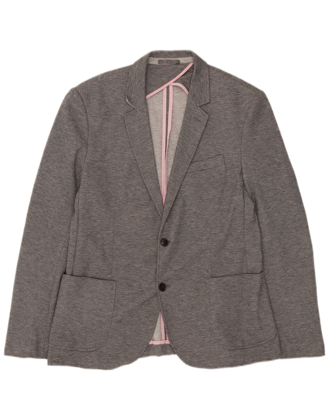 Zara Veste Blazer 2 Boutons Homme EU 54 XL Gris Polyester