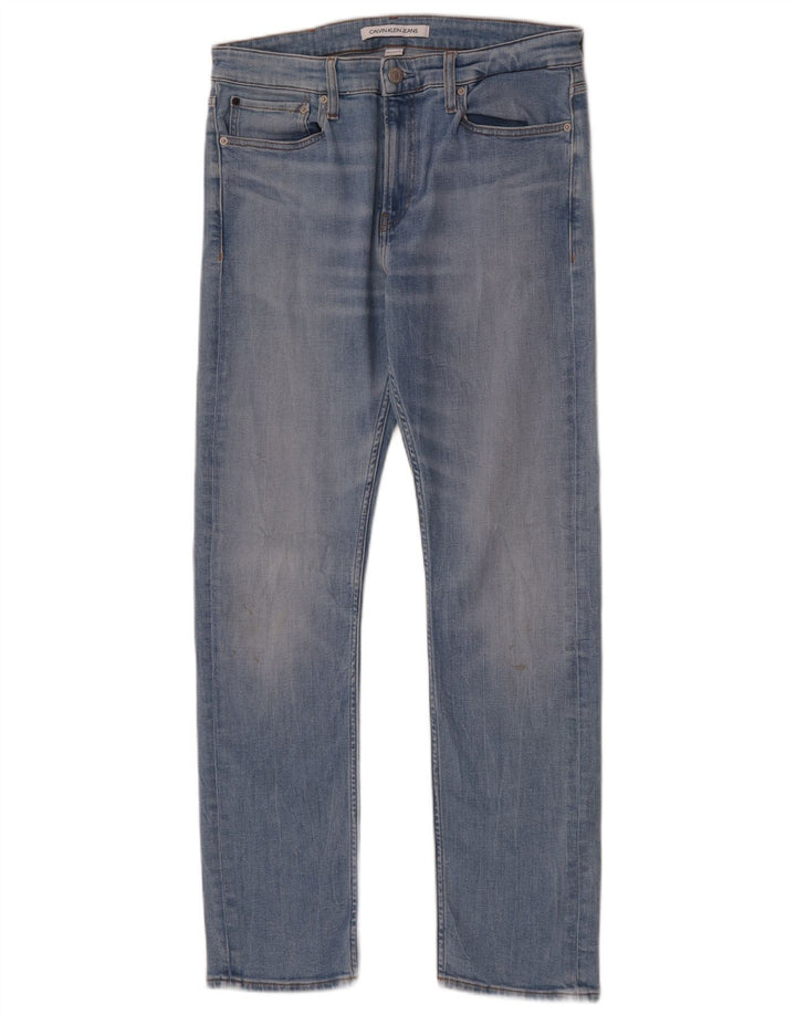 Calvin Klein Jean Slim Homme W32 L32 Bleu Coton
