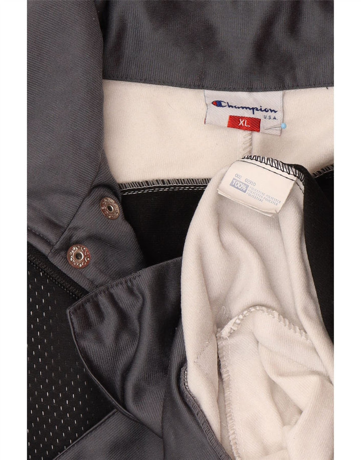 CHAMPION Veste de Survêtement Graphique Homme XL Noir Colourblock