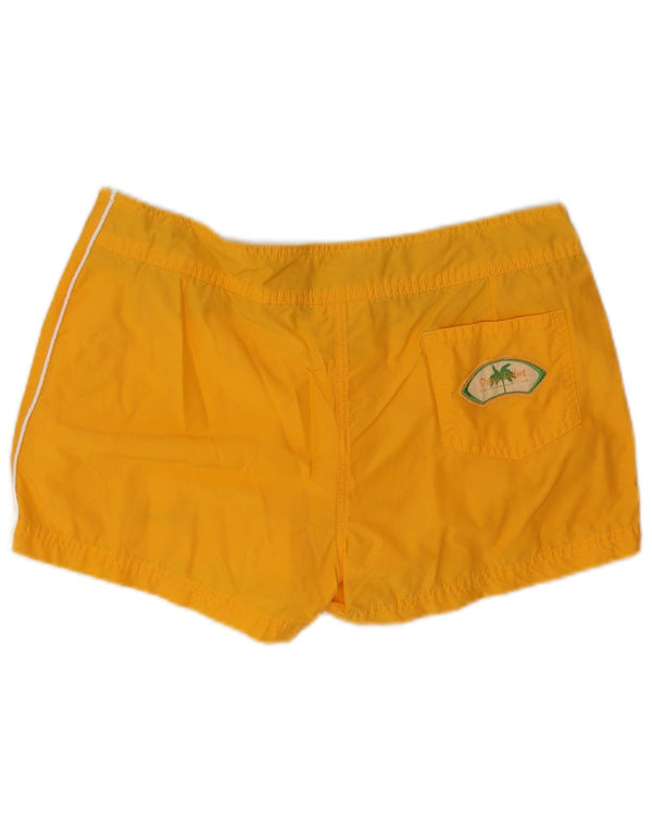 Champion Short de sport pour femme UK 16 Large Jaune Coton