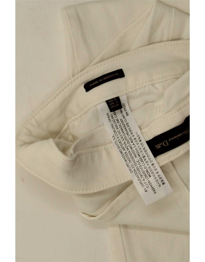 Massimo Dutti Jean slim pour femme EU 40 MMedium W30 L26 Coton blanc