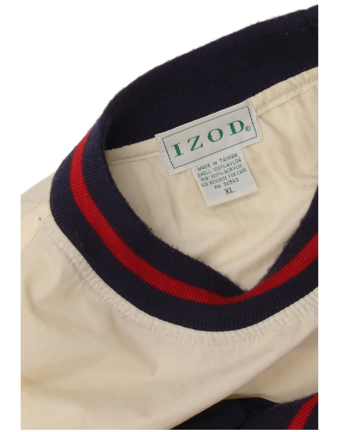 Izod Pull Survêtement Homme XL Bleu Marine Colorblock Nylon
