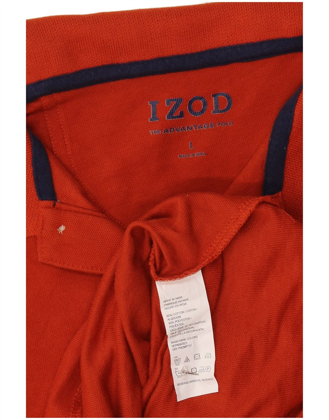 IZOD Polo Homme Grand Orange Coton