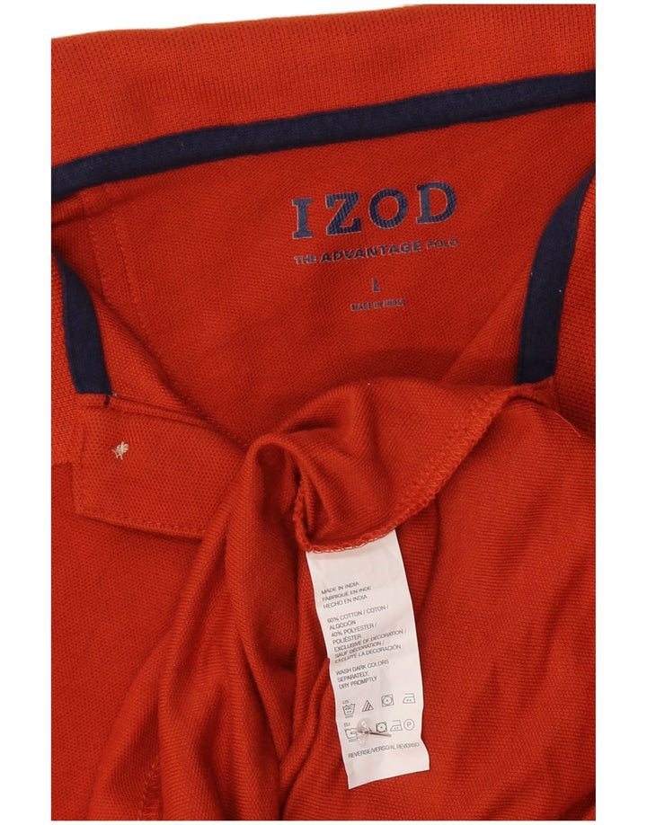 IZOD Polo Homme Grand Orange Coton