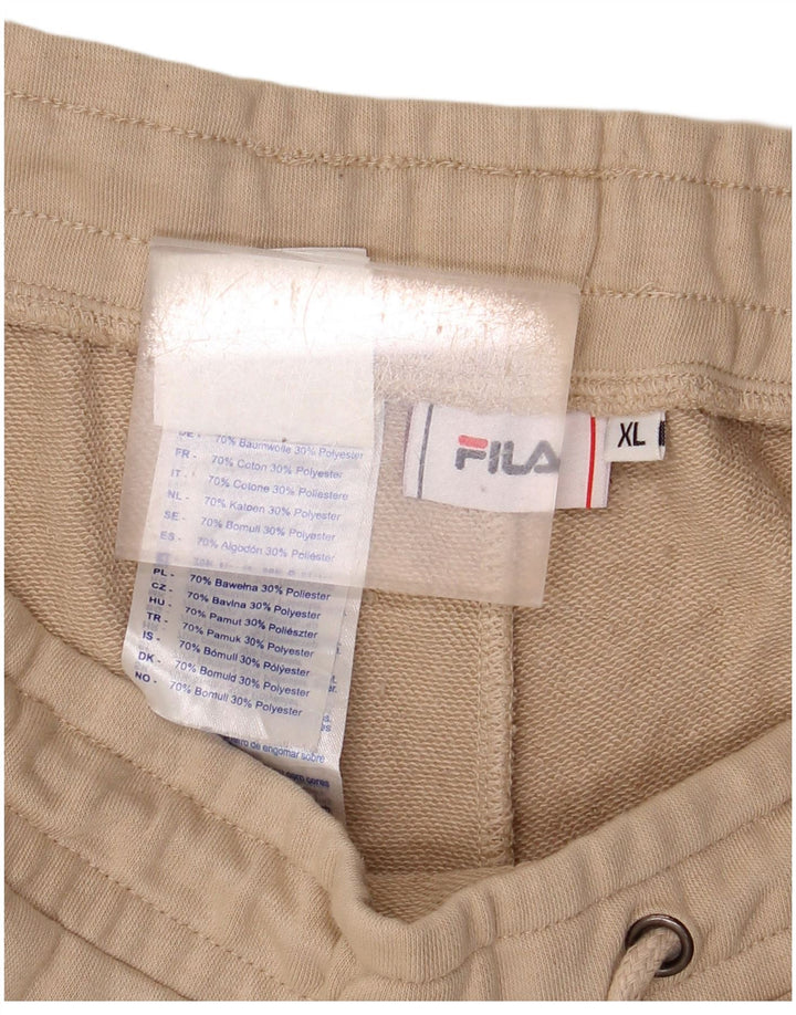 Fila Short de sport XL en coton beige pour homme