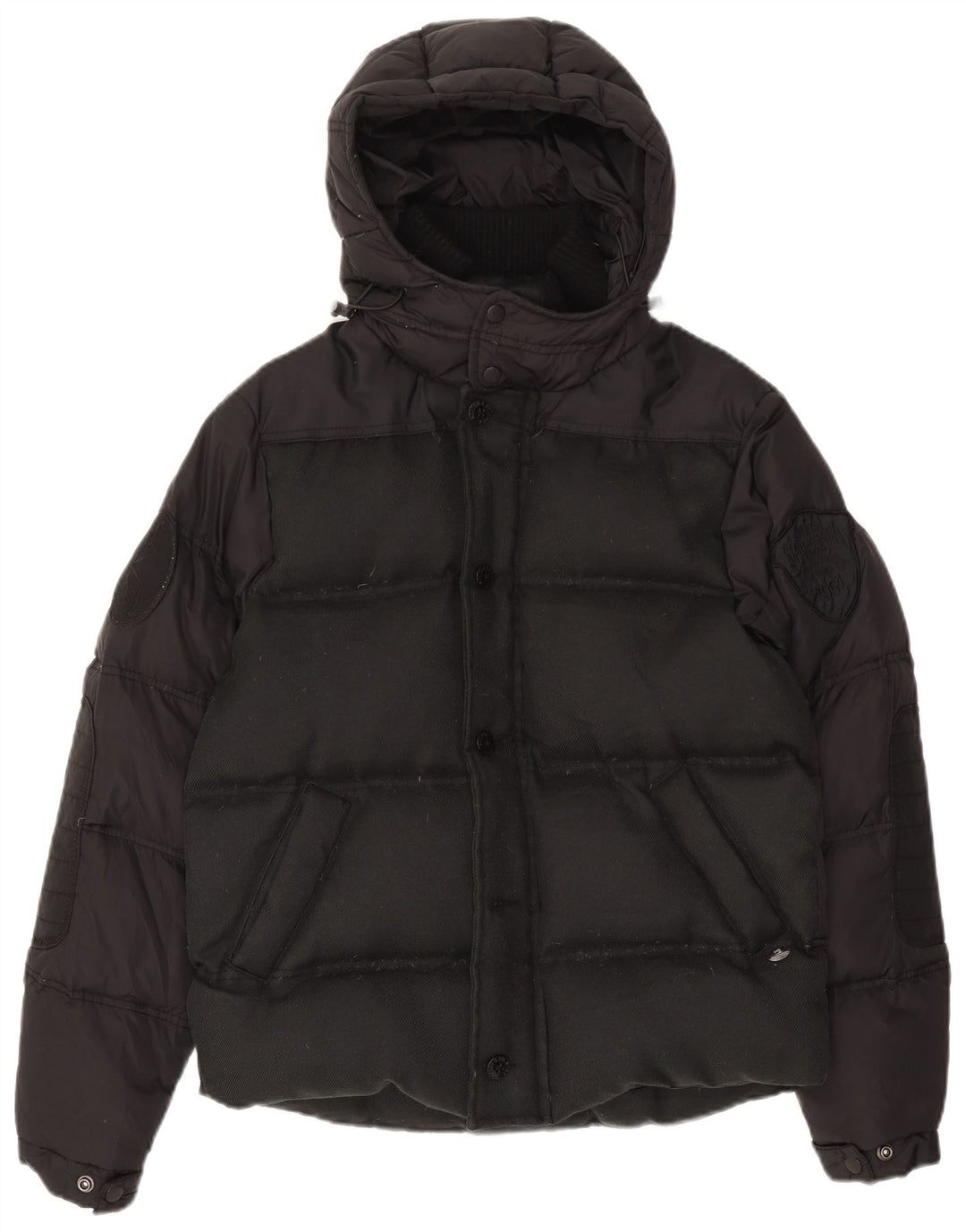 Scotch & Soda Veste matelassée à capuche homme UK 38 Medium Black Nylon