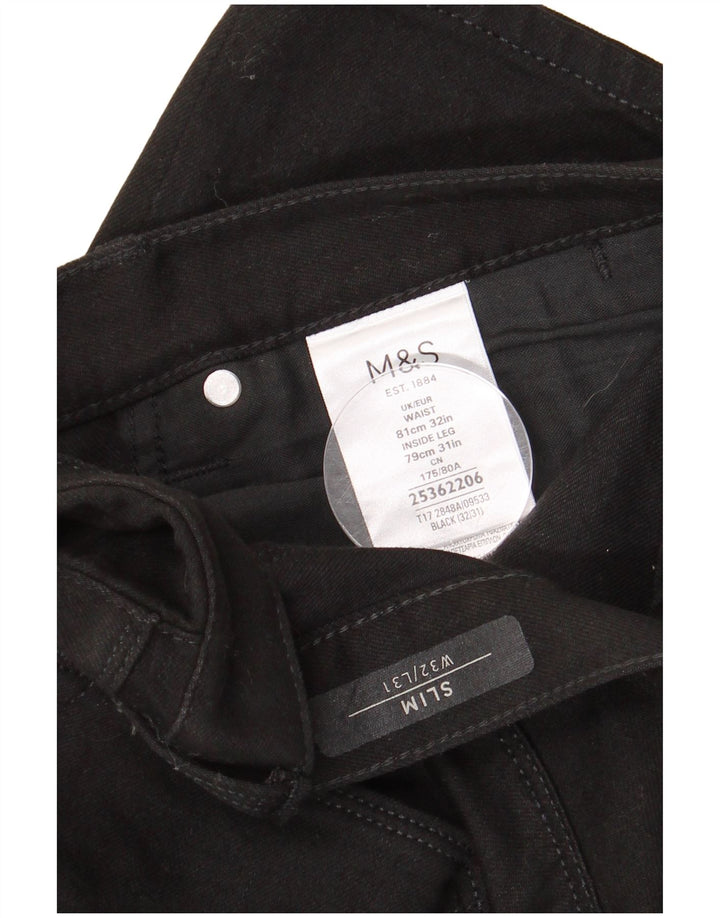 MARKS & SPENCER Jean Slim Homme W32 L31 Coton Noir