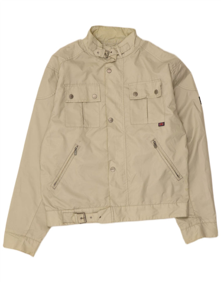 Belstaff Veste utilitaire pour homme UK 42 XL Nylon beige