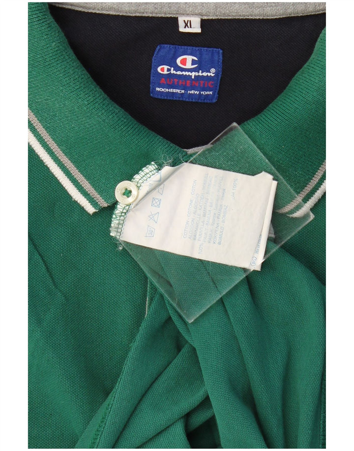CHAMPION Polo Homme XL Vert Coton