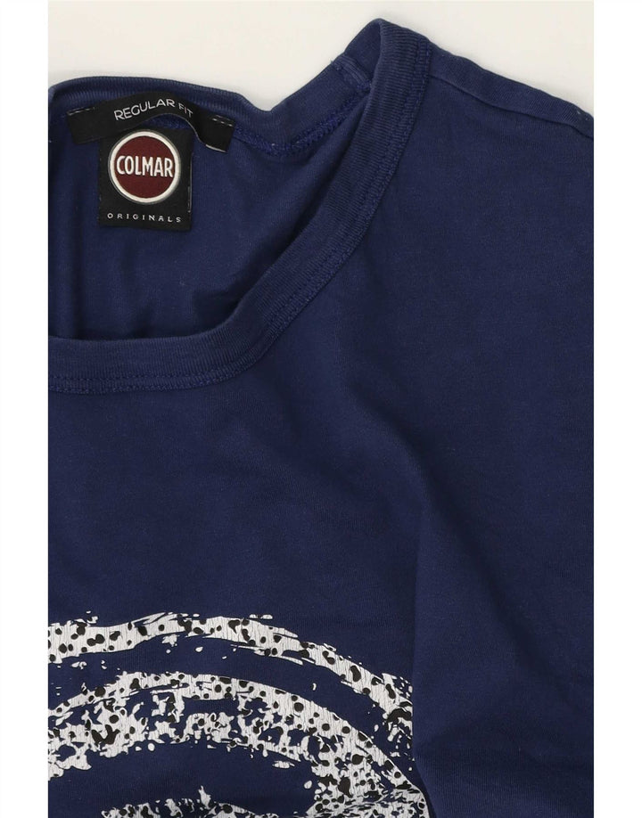 Colmar T-Shirt Regular Fit Graphique Homme Bleu Moyen