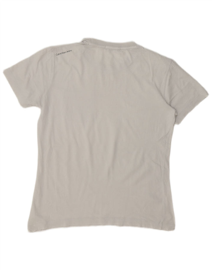 Calvin Klein Jeans T-Shirt Regular Fit Graphique Homme Blanc Moyen