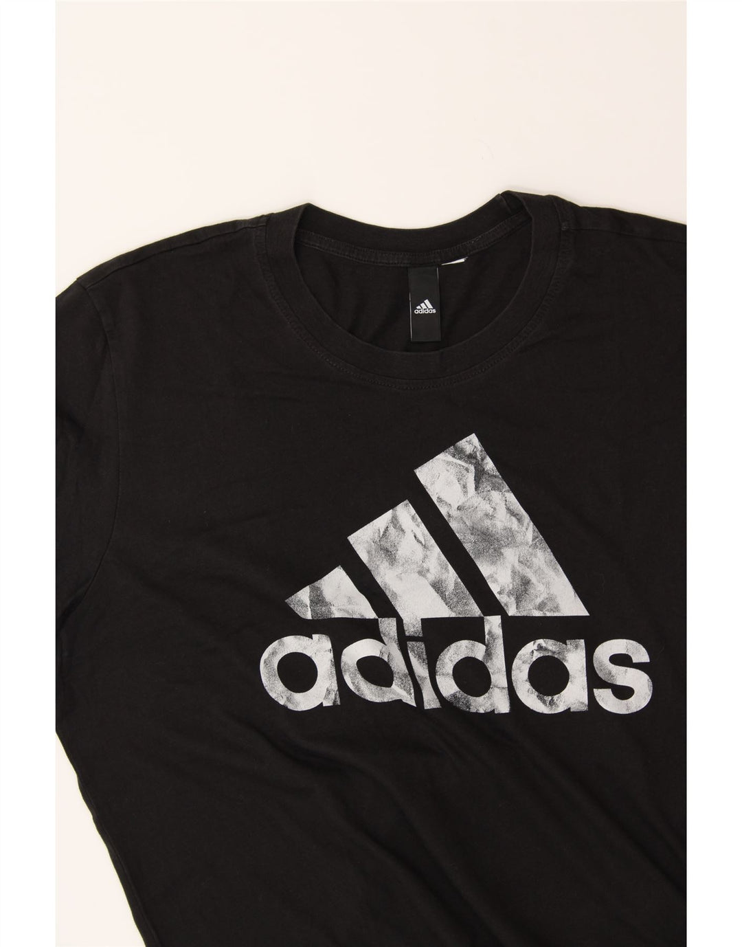 ADIDAS Mens Graphic T-Shirt Top Large Black Vintage Adidas and Second-Hand Adidas from Messina Hembry 