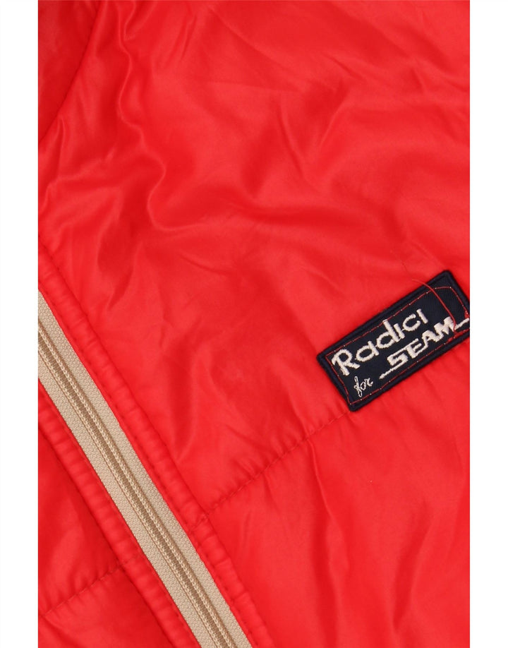 RADICI Veste matelassée à capuche IT 48 Homme Rouge Moyen Polyamide