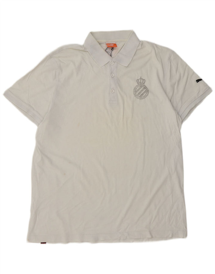 Puma Polo Homme XL Blanc Coton