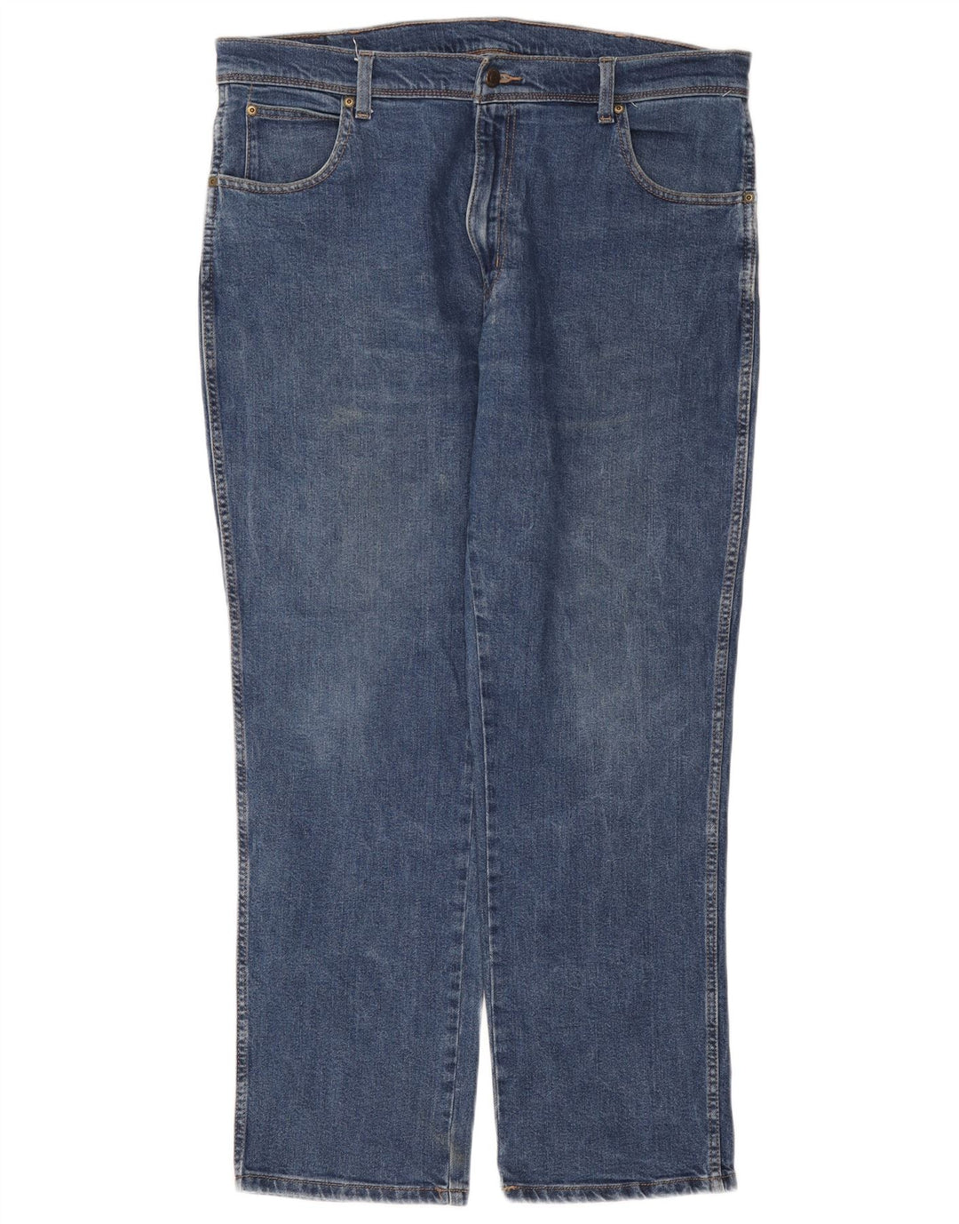 WRANGLER Jean droit coupe régulière homme W38 L30 bleu coton