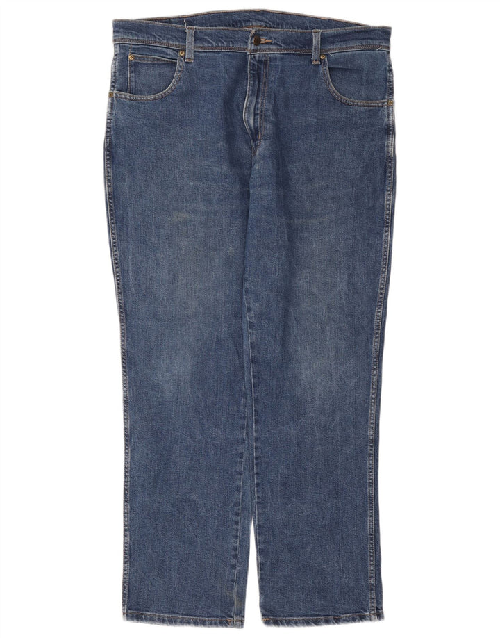 WRANGLER Jean droit coupe régulière homme W38 L30 bleu coton