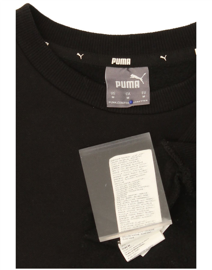 PUMA Sweat-shirt pour homme en coton noir moyen