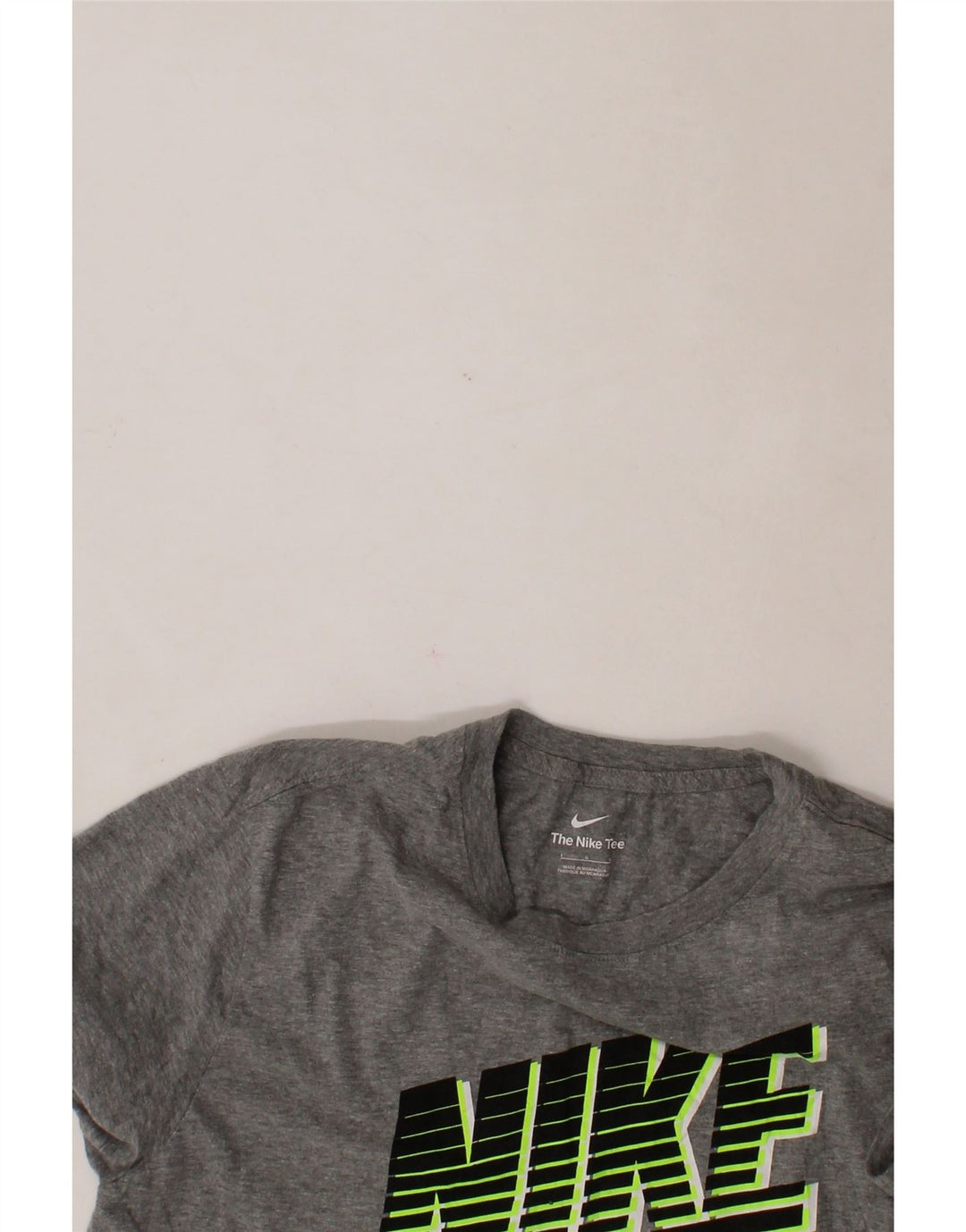 NIKE Mens Graphic T-Shirt Top Large Grey Cotton Vintage Nike and Second-Hand Nike from Messina Hembry 