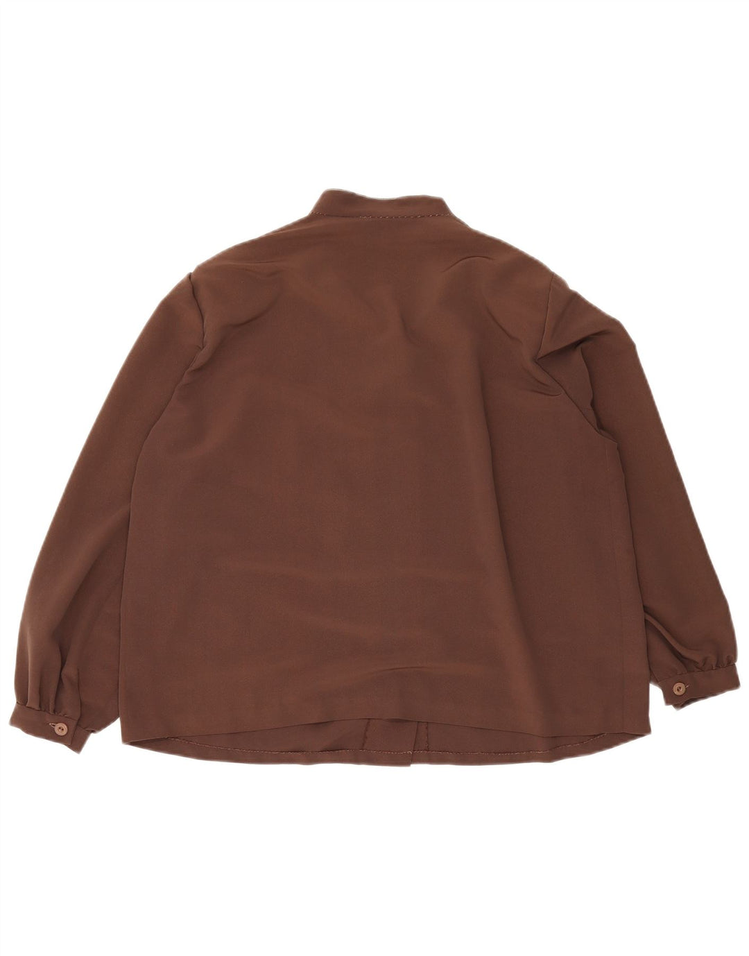 Chemisier chemise femme vintage UK 16 Grand Marron