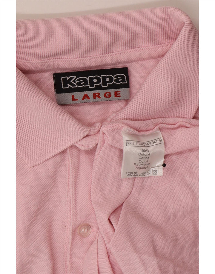 Kappa Polo Homme Grand Rose Coton