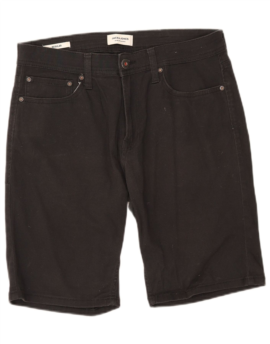 Jack & Jones Short décontracté régulier pour homme Medium W32 Noir Coton
