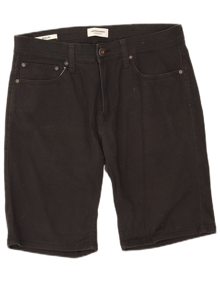 Jack & Jones Short décontracté régulier pour homme Medium W32 Noir Coton