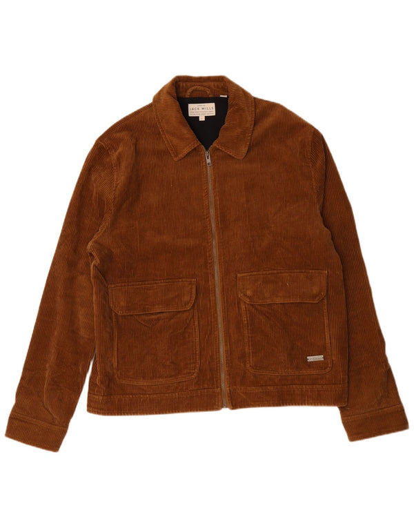 Jack Wills Veste bomber en velours côtelé pour homme UK 40 Large Marron