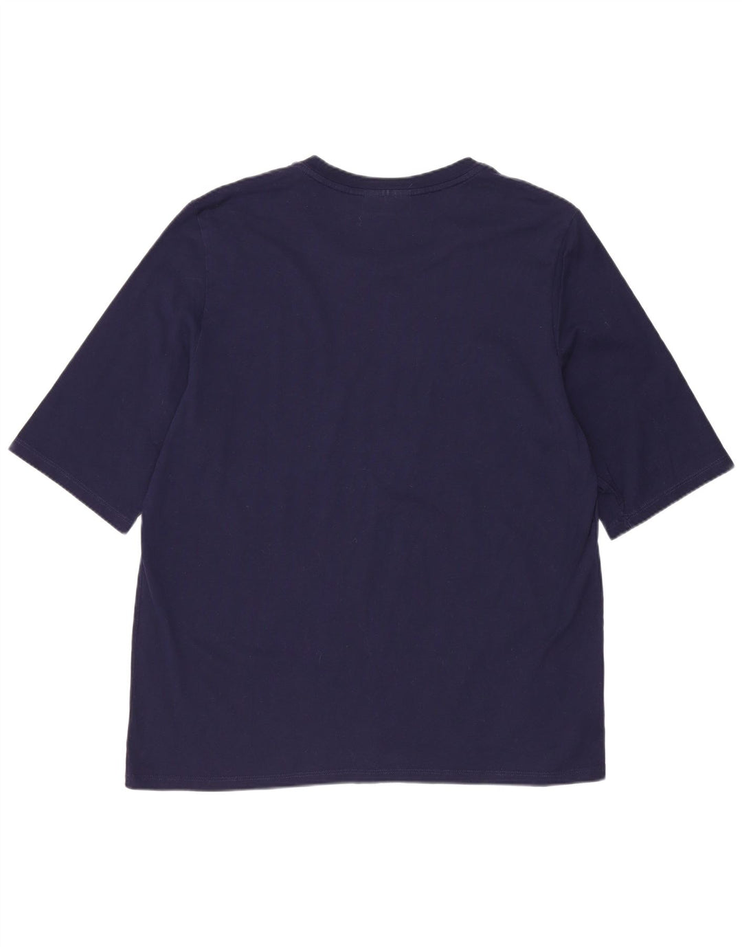 Lacoste T-Shirt Femme Top Taille 44 Grand Bleu Marine Coton