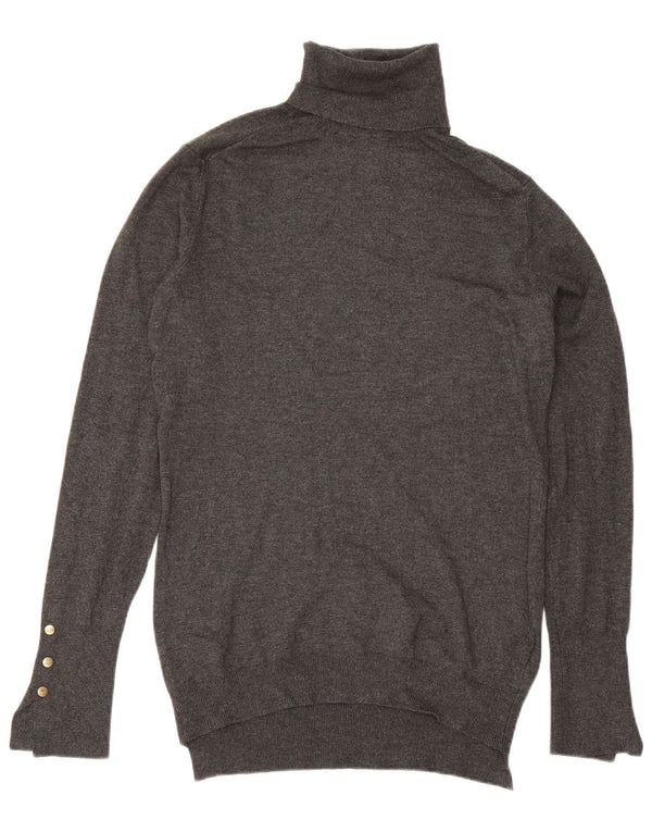 Zara Pull col roulé pour femme UK 14 Large Gris