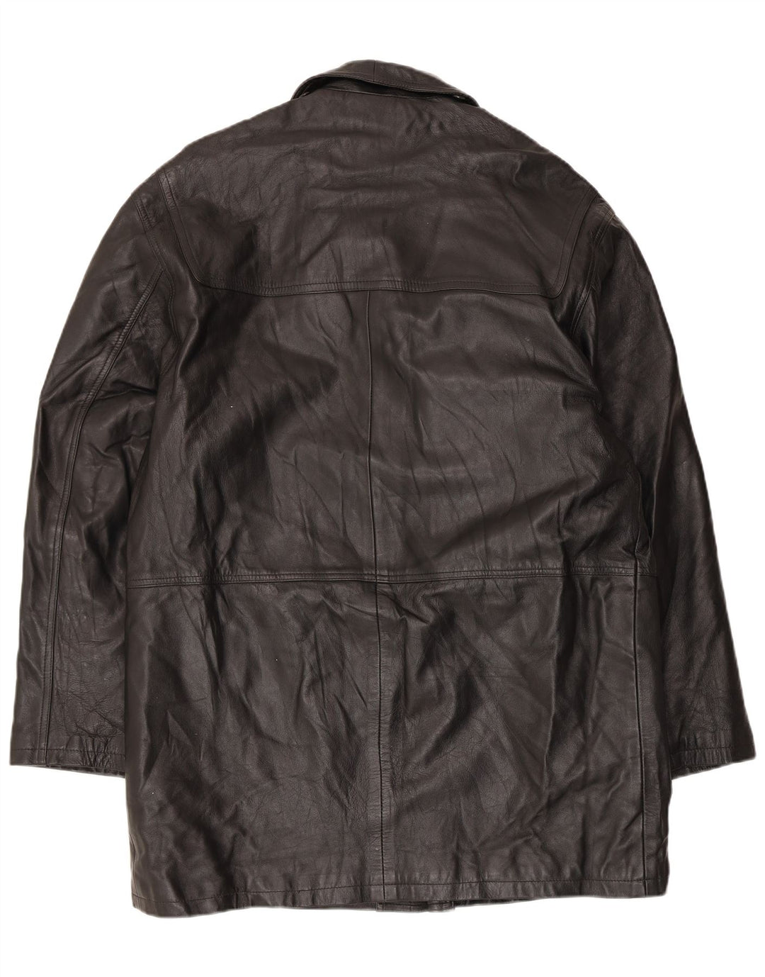 Conbipel Manteau en Cuir Homme IT 52 Grand Cuir Noir