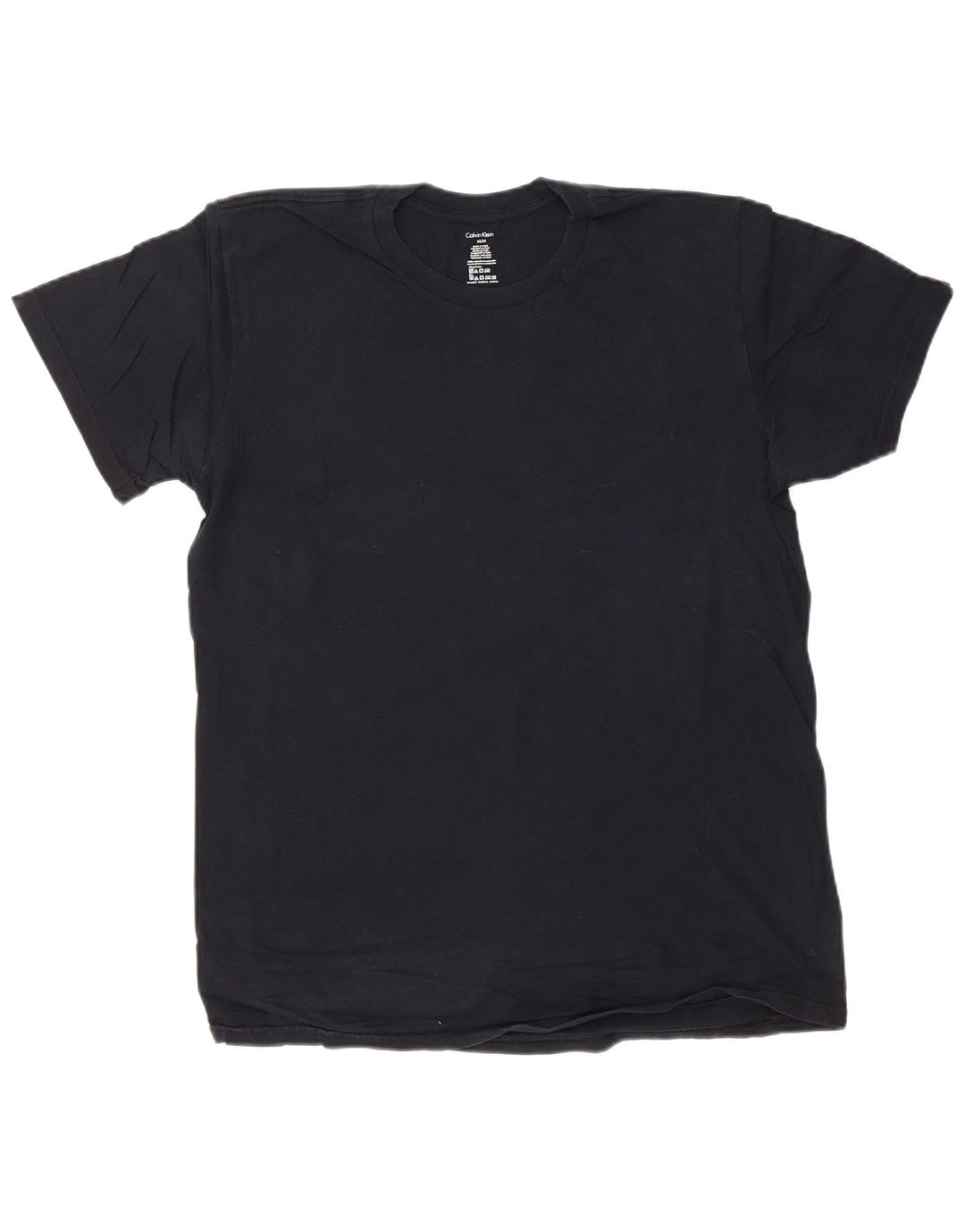 CALVIN KLEIN T-Shirt Homme Bleu Marine Moyen Coton